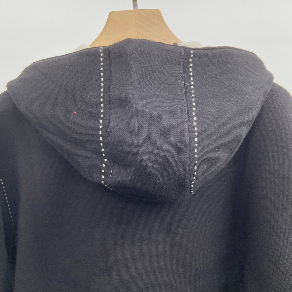 Louis Vuitton Black Hoodie Jacket with Cream Lined Hood - Picture 9 of 10